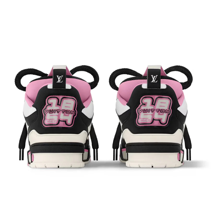 Louis Vuitton LV Skate Sneaker Black White Pink Accent