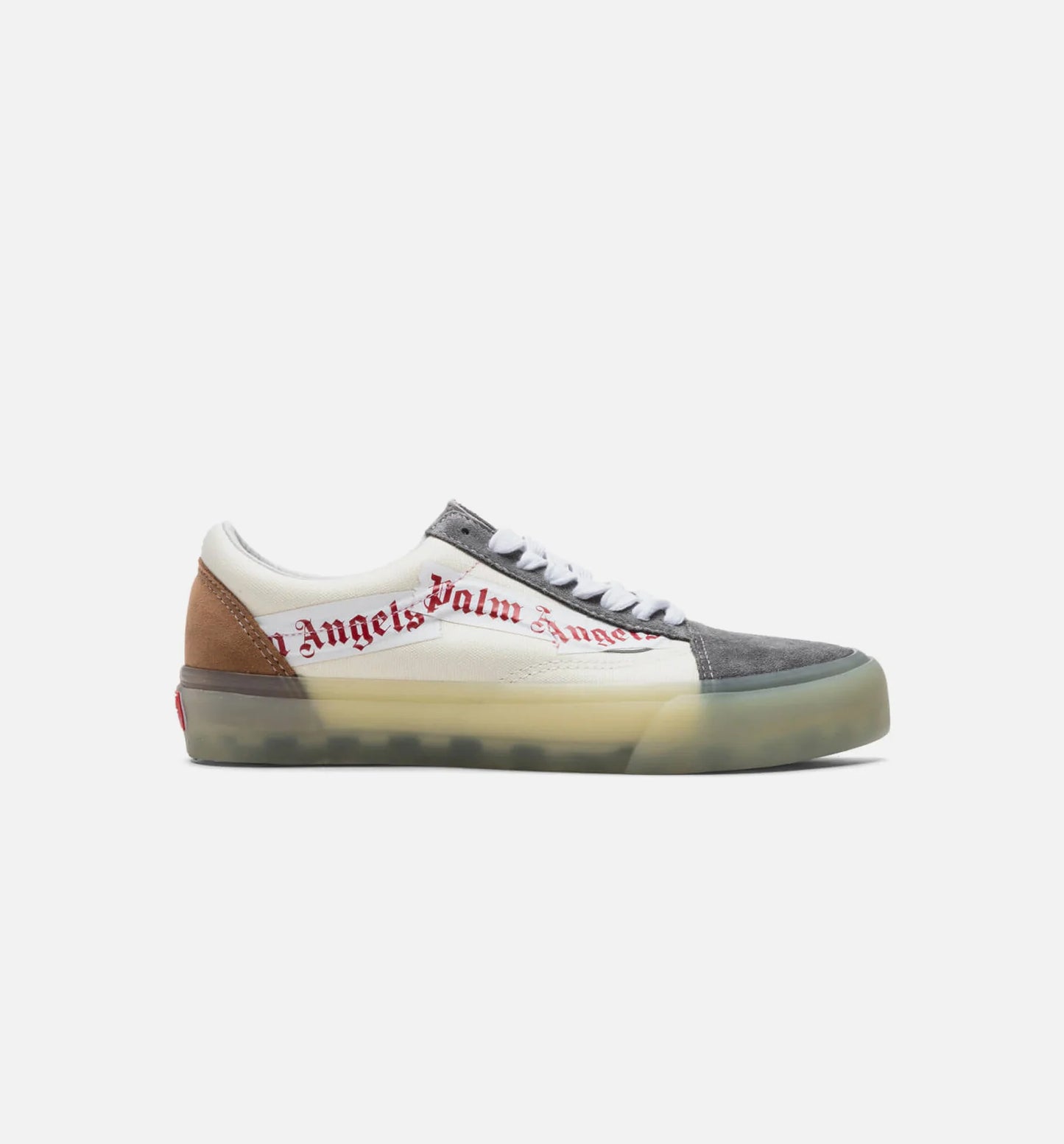 Palm Angels Old Skool VLT LX Mens Skate Shoe Grey White