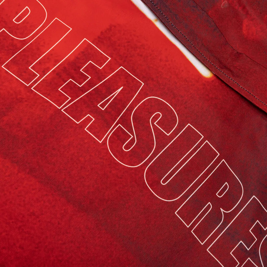 Pleasures x Boiler Room Venue Button Up Red