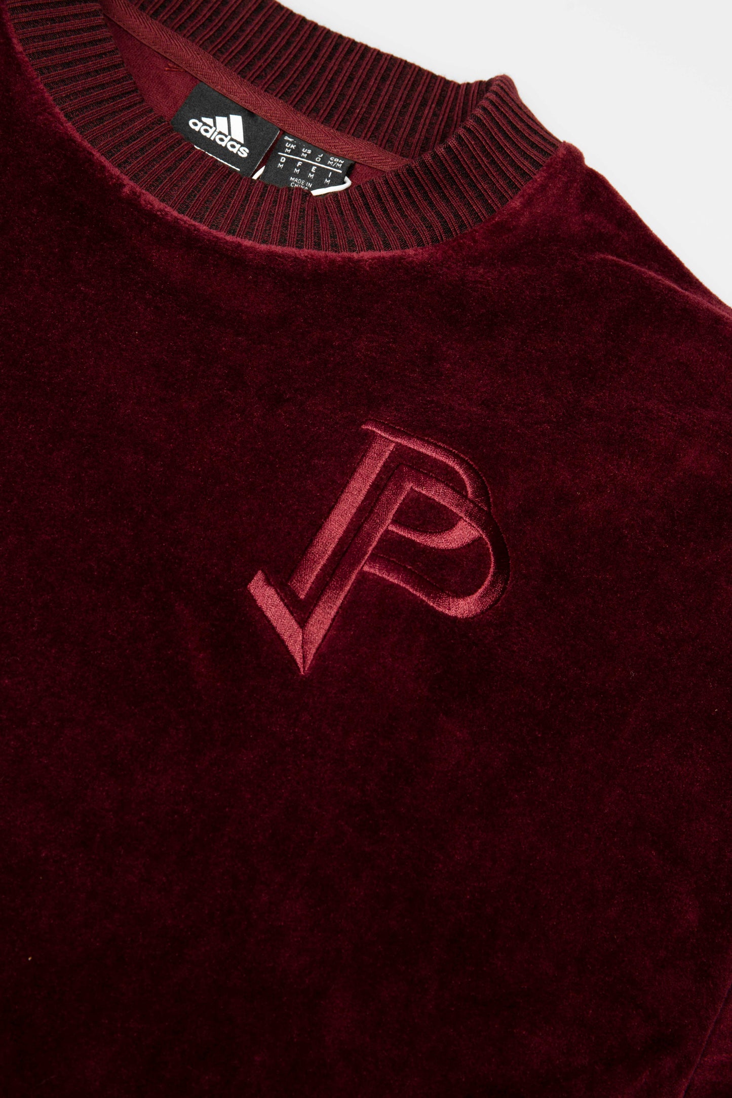 Tango Pogba Mens Long Sleeve Shirt Maroon Maroon