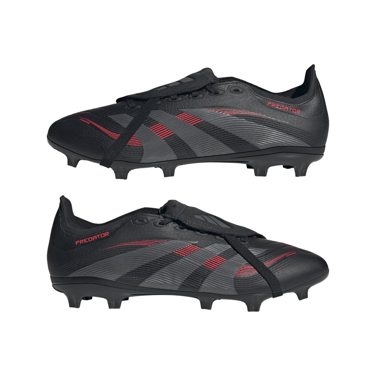 adidas Predator League Fold Over Tongue Firm Multi Ground Boots Black Red