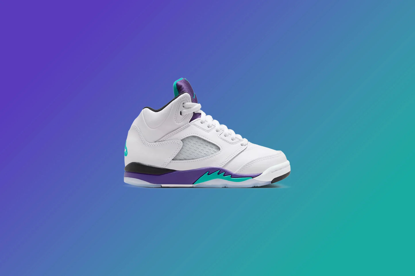 Air Jordan 5 Retro OG Grape PS White New Emerald Grape