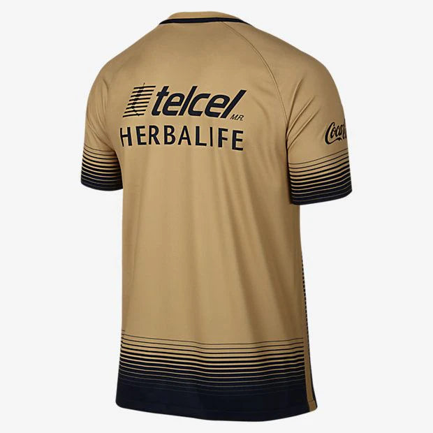 Nike Pumas Away Stadium Jersey 15 Gold Navy