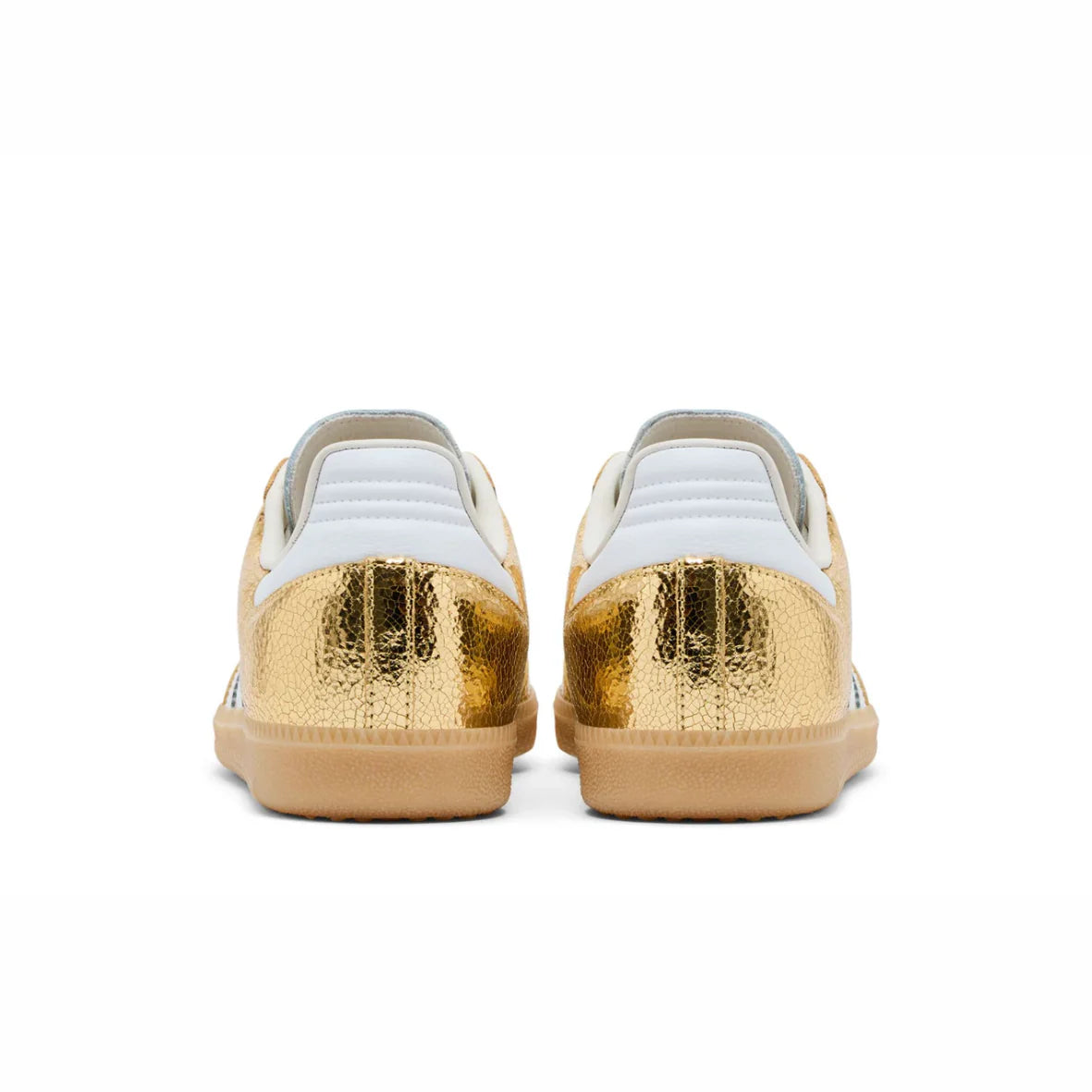 Samba OG Gold Metallic Cracked Leather