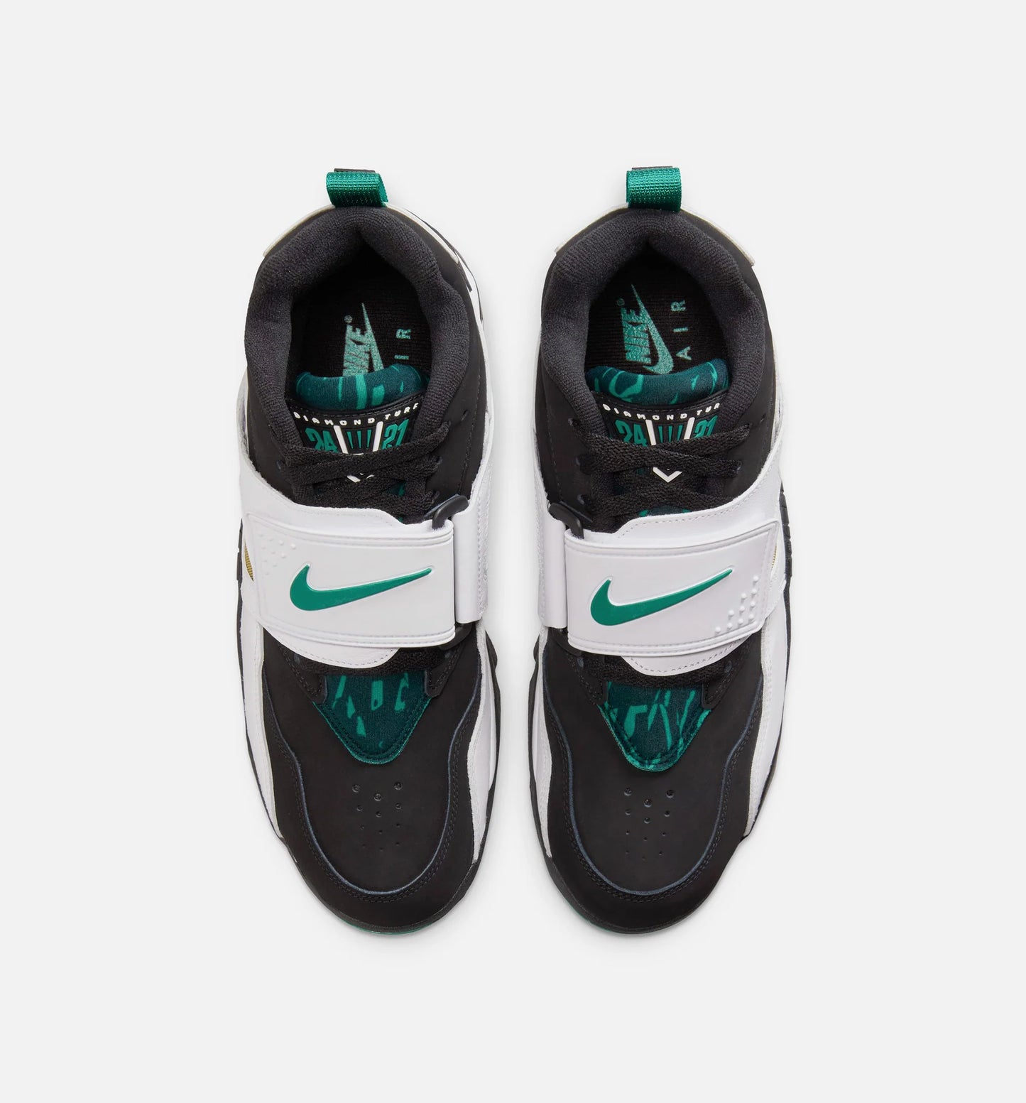 Air Diamond Turf 93 Mens Lifestyle Shoe Black Mystic Green White Golden Tussah