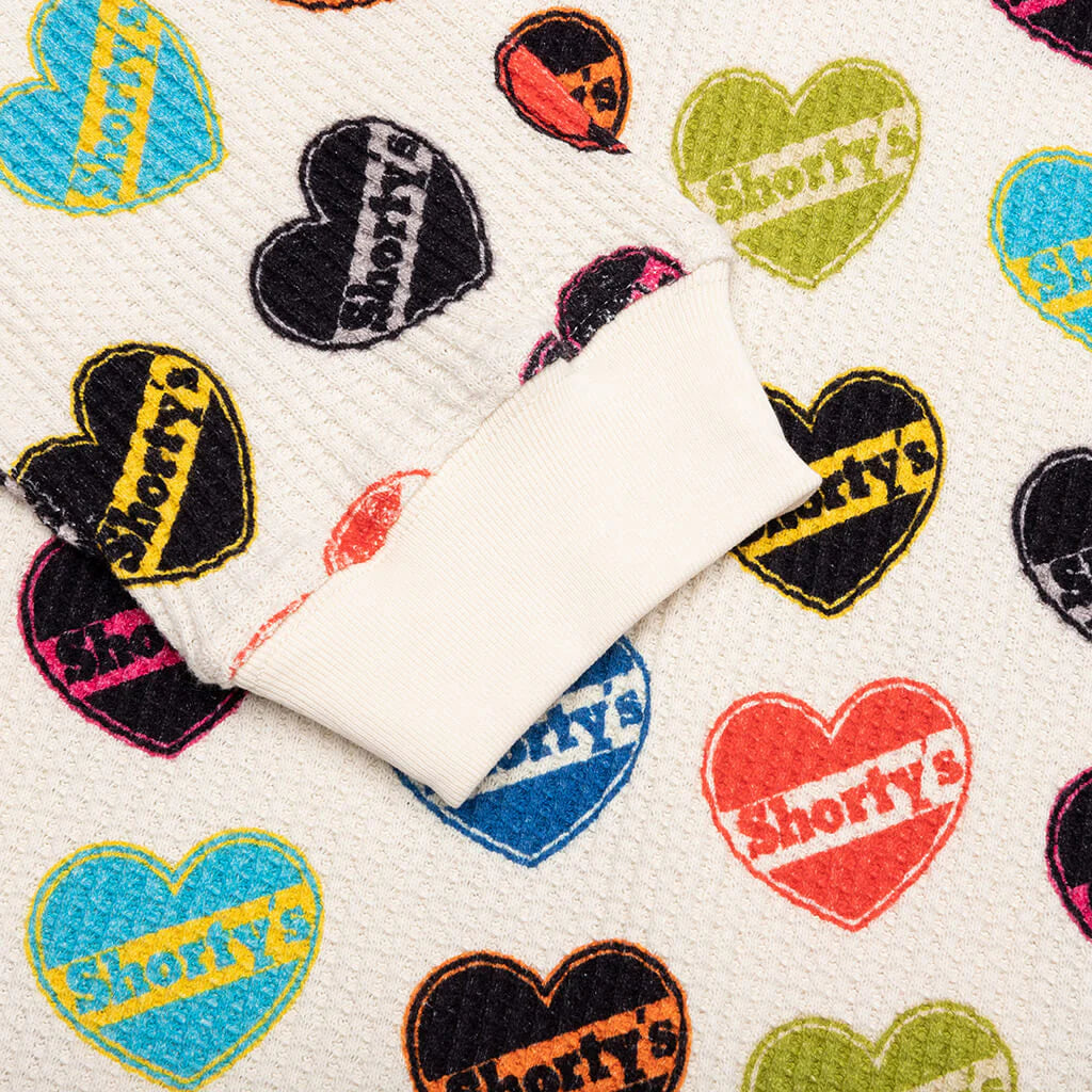Heart Thermal Long Sleeve Natural