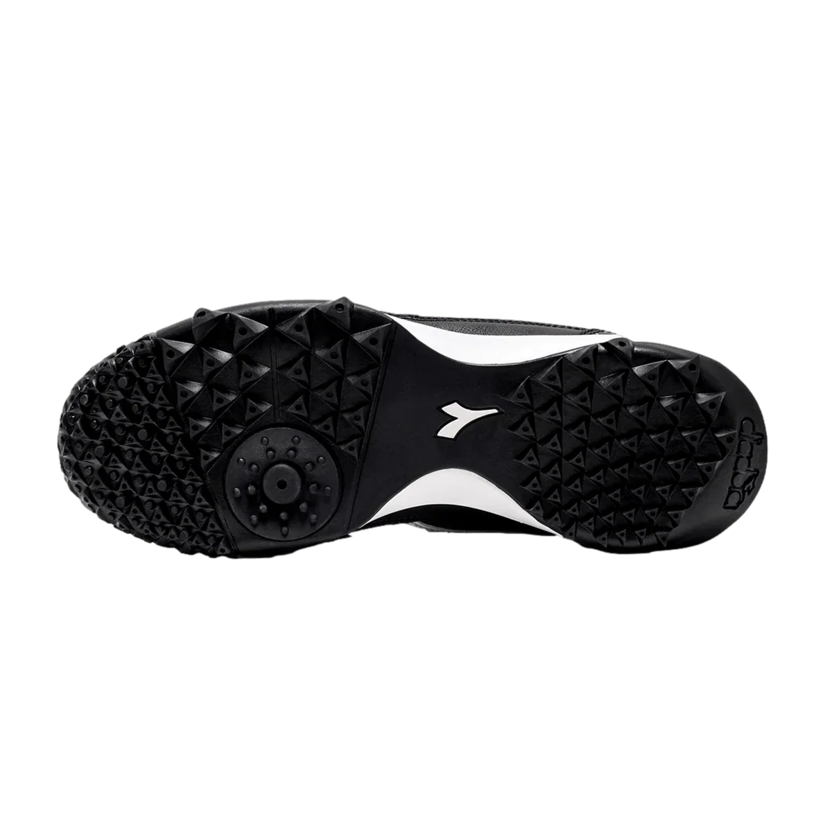 Diadora Calcetto GR LT TF Turf Football Boots Black White