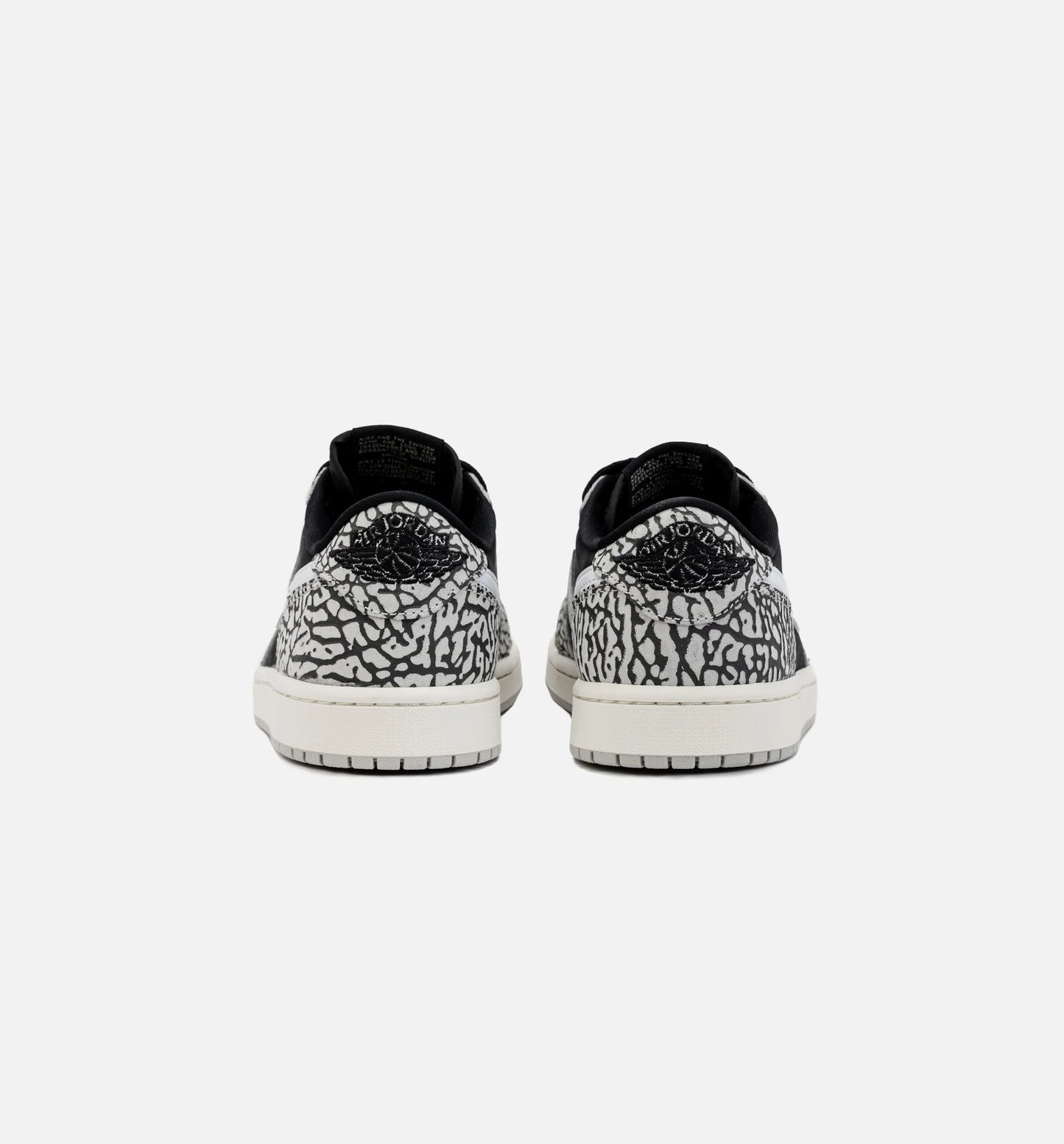 Air Jordan 1 Retro Low OG Black Cement Mens Lifestyle Shoe Black Grey