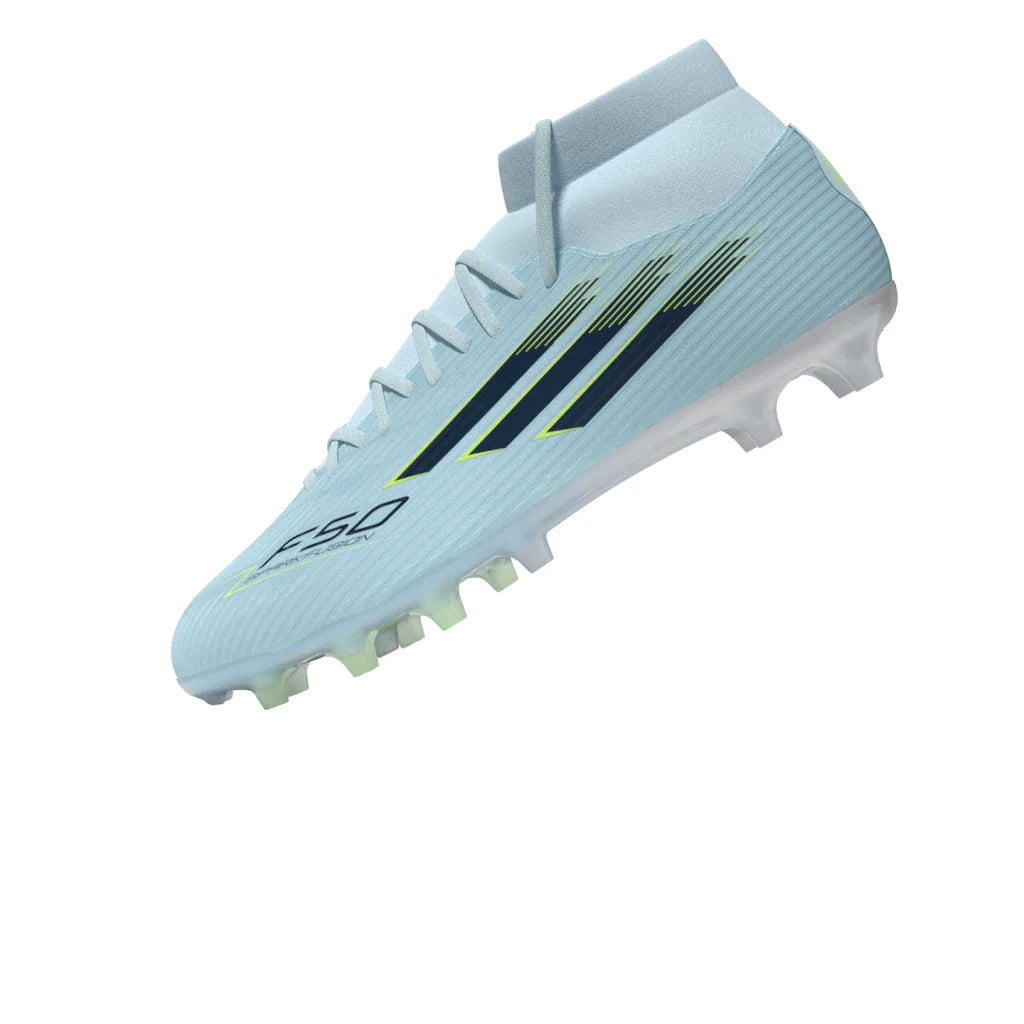 adidas F50 SparkFusion League Mid Cut FG AG Firm Ground Artificial Ground Womens Soccer Cleats Blue