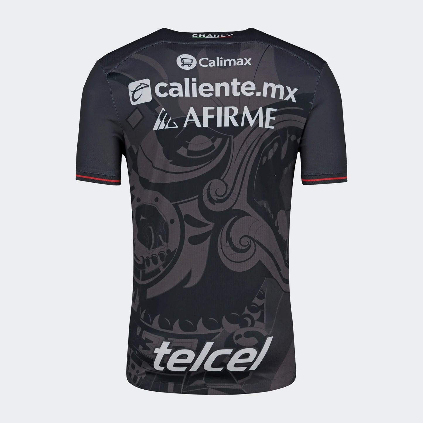 Charly Mens Xolos Third Jersey Authentic 24 25 Black Red