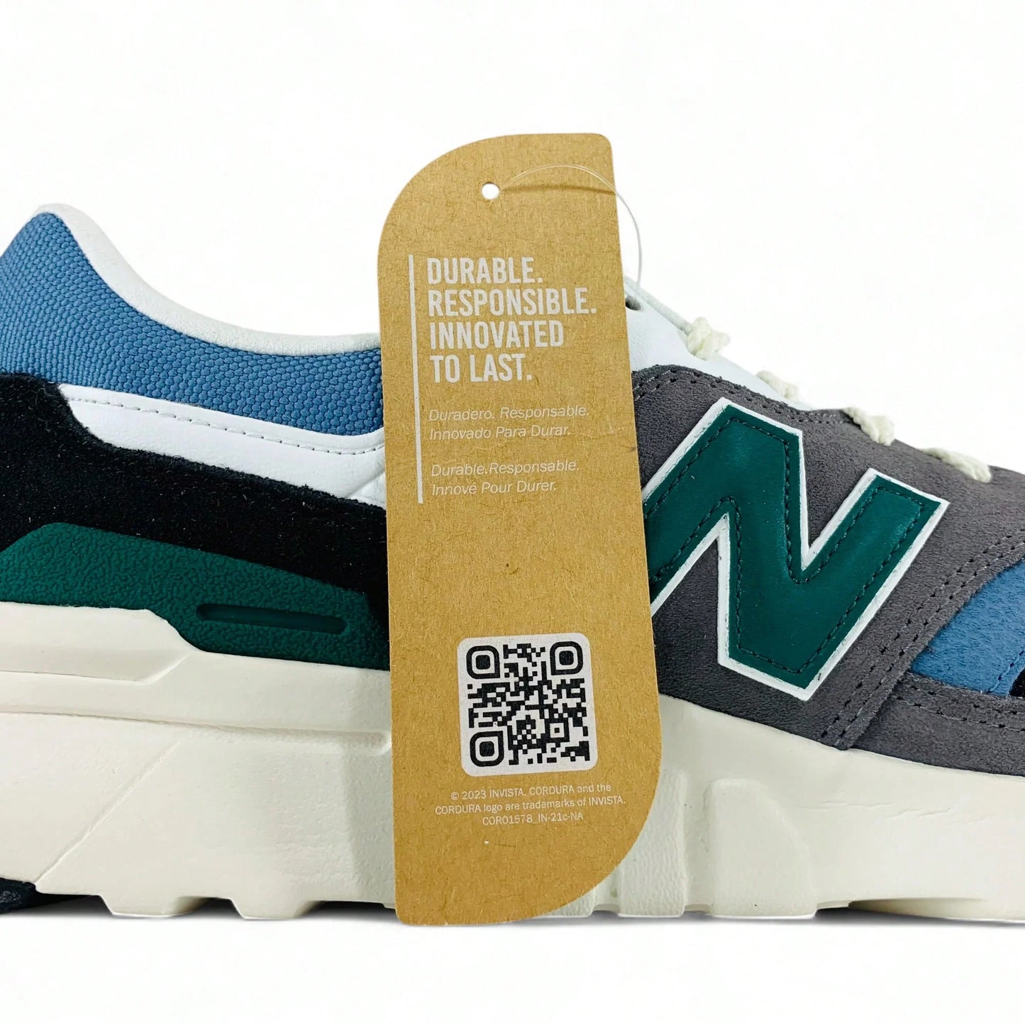 New Balance 997H Cordura Sneaker Shoes Grey Black Heron Blue Green