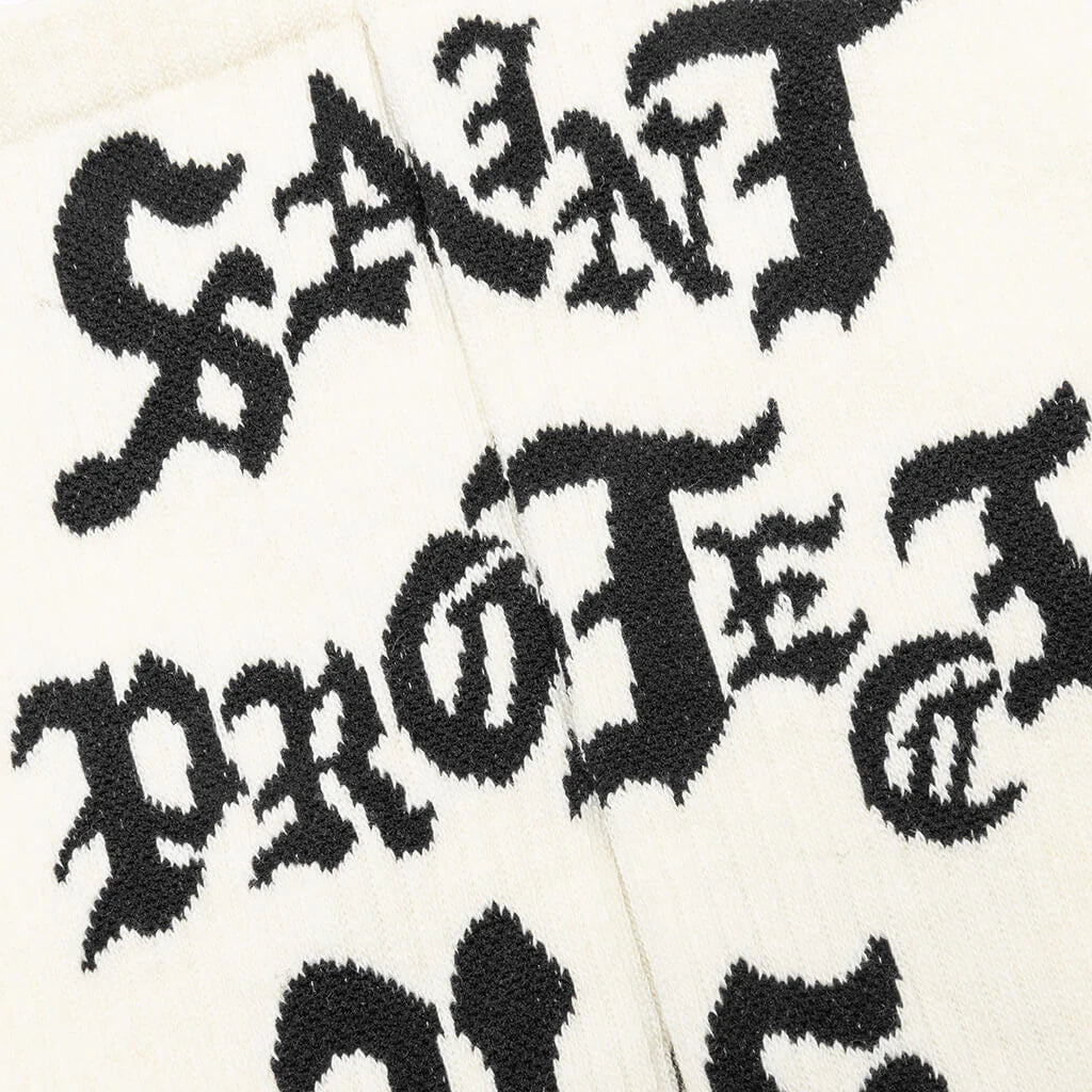 Saint Protect Socks Ecru Beige
