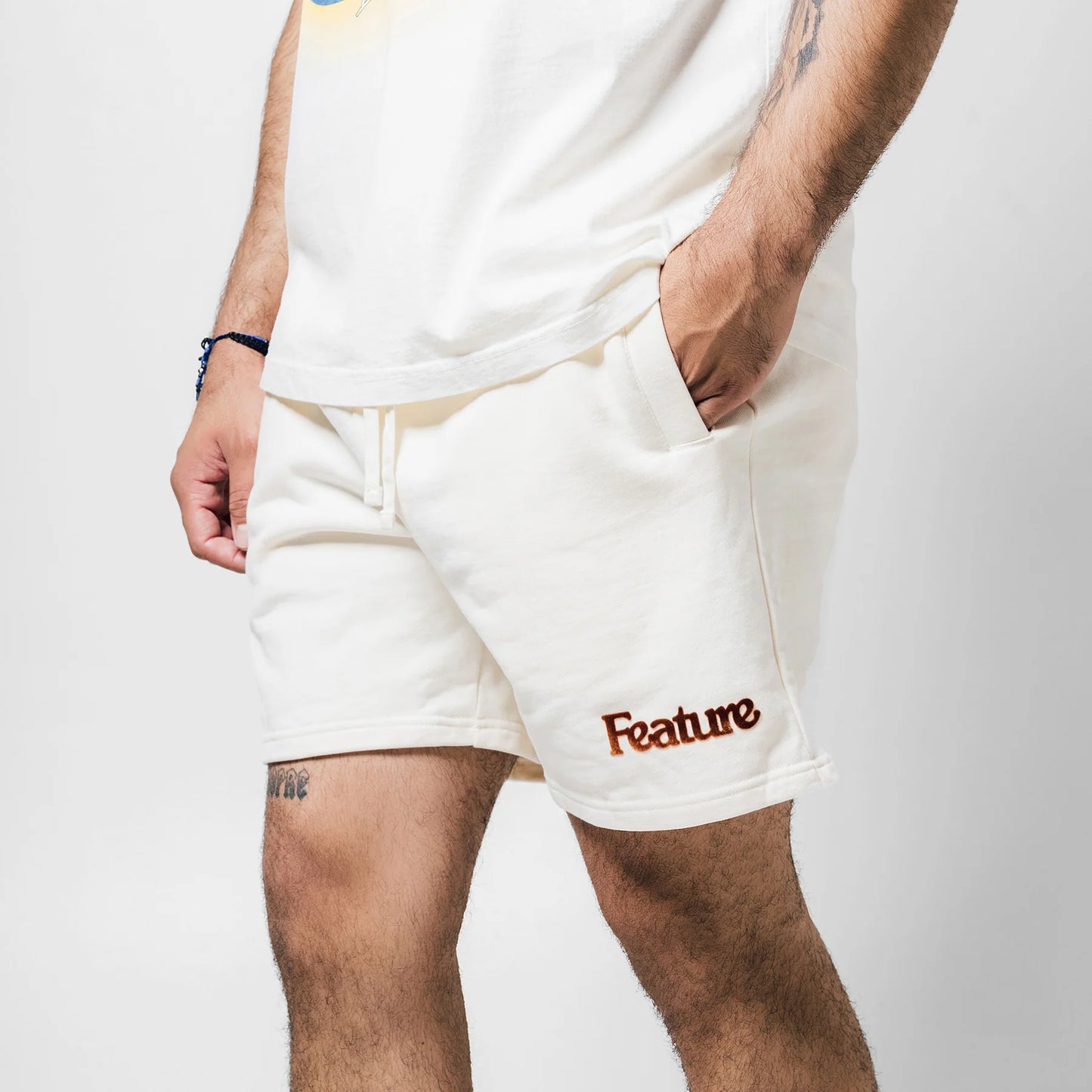 Academy Short Cannoli Cream Gold Flame