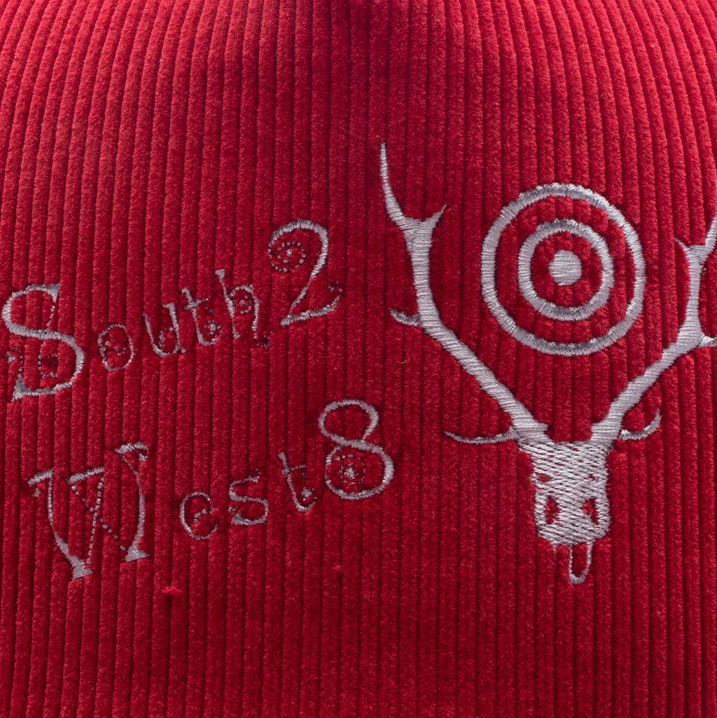 Corduroy Trucker Cap Red