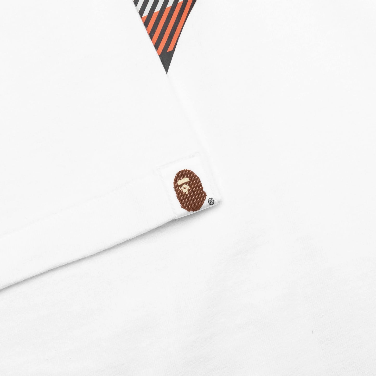 Bape Check Big Ape Head Tee White