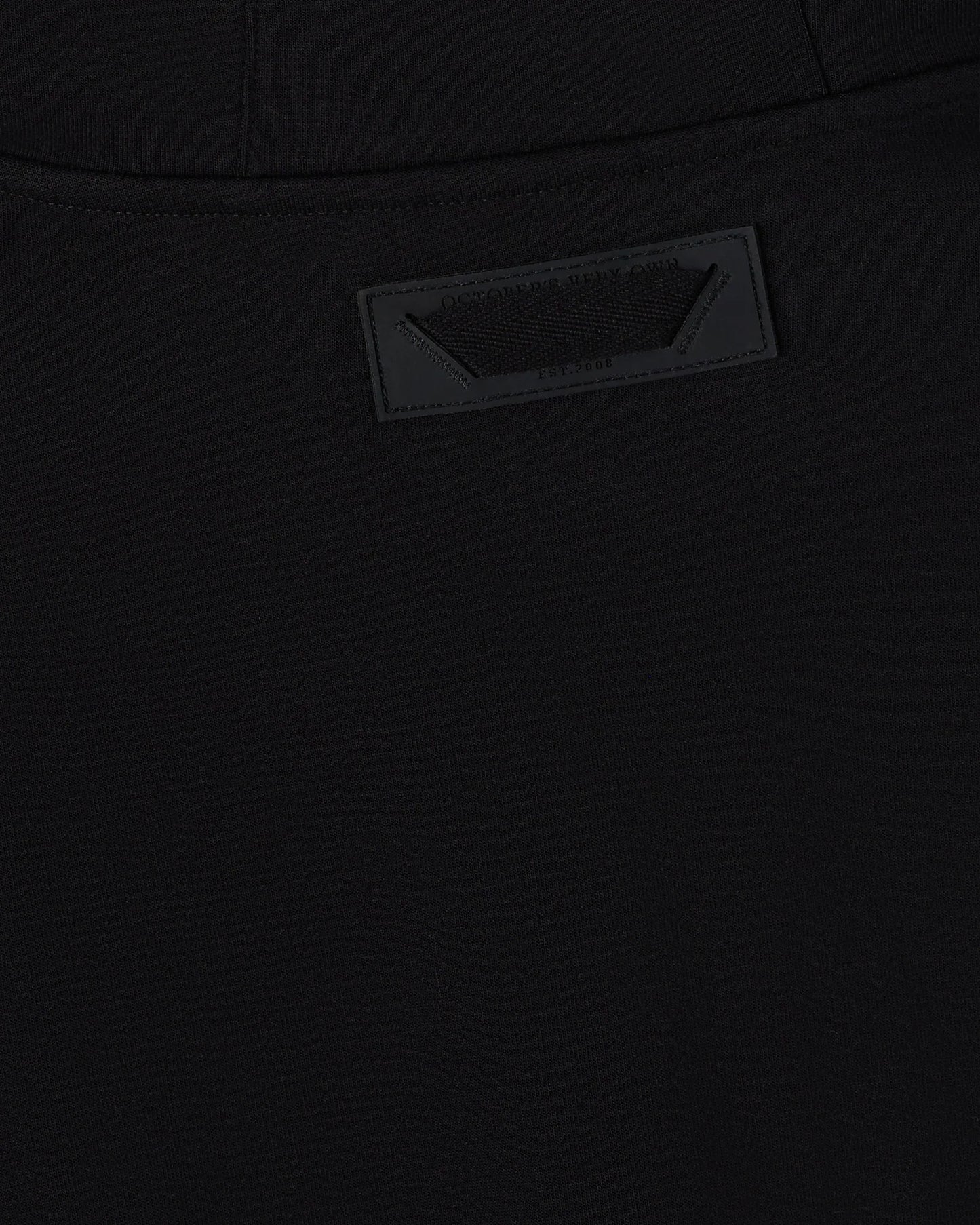 Double Knit Script Hoodie Black