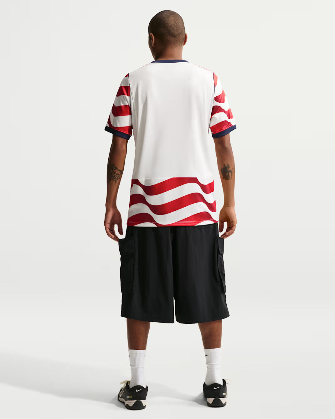 Nike USMNT Home Mens Soccer Jersey 2026 White Red Blue NO STARS