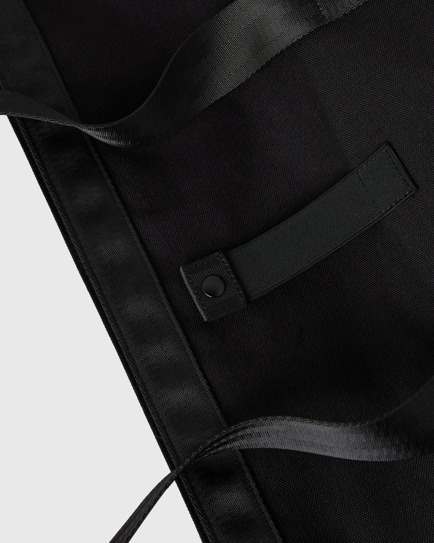 Roll Top Tote Bag Black