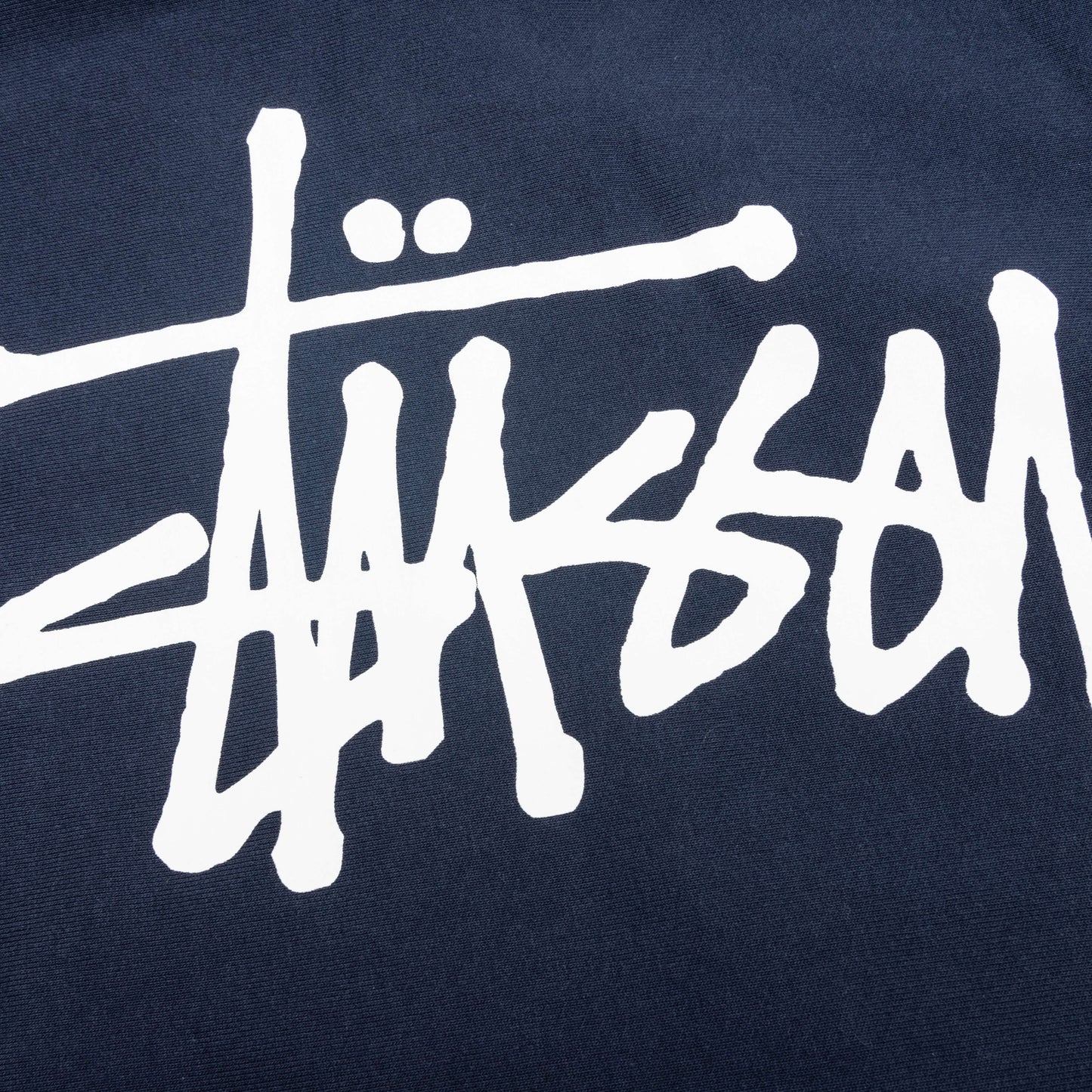Basic Stussy Zip Hoodie Navy
