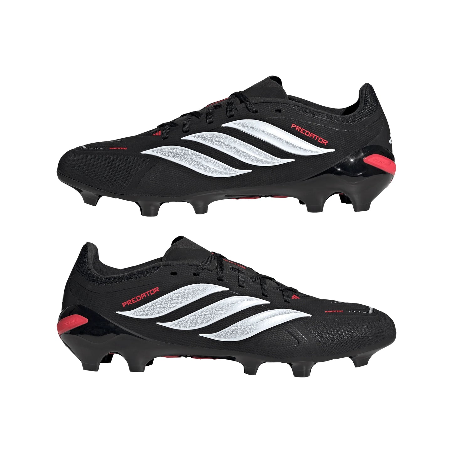adidas Predator League FG Firm Ground Mens Soccer Cleats Black White Red