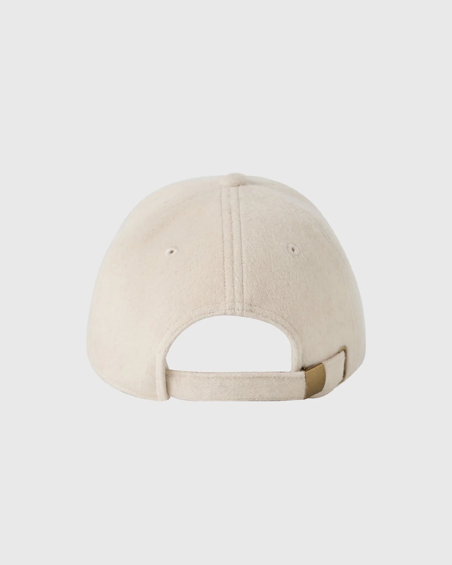 Fleece 6 Panel Cap Cream Black Coco