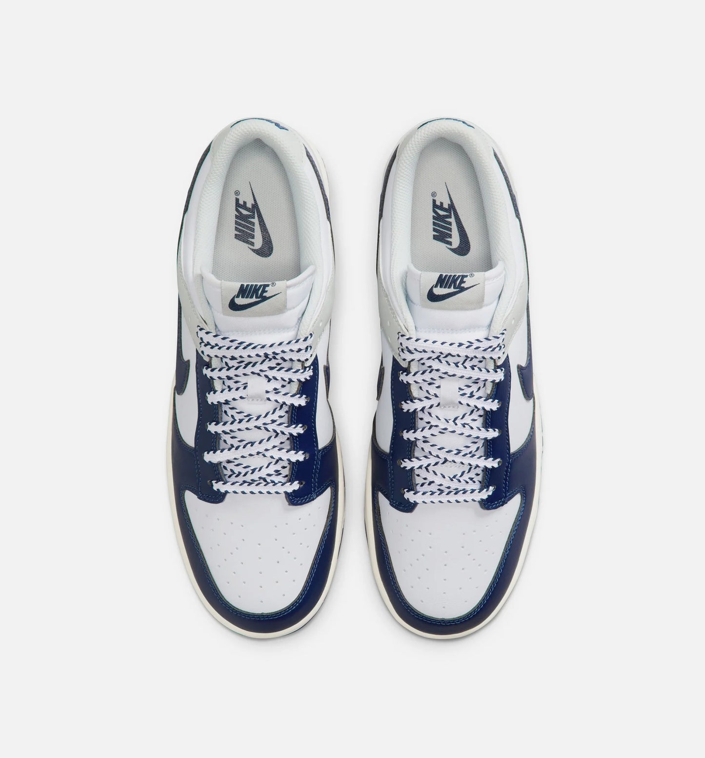 Dunk Low Mens Lifestyle Shoe White Midnight Navy Photon Dust Coconut Milk