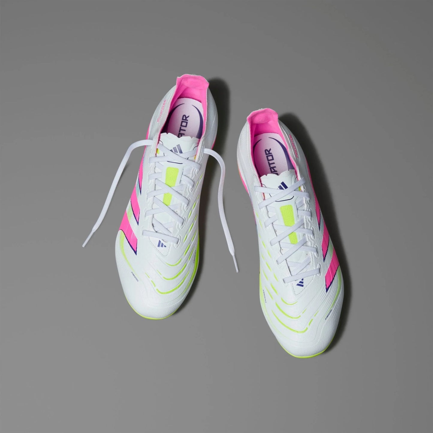 adidas Predator League Firm Multi Ground Soccer Cleats White Pink Lemon