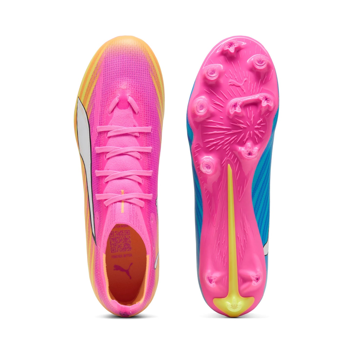 PUMA Ultra 6 Match FG AG Firm Ground Artificial Ground Mens Soccer Cleats Pink White
