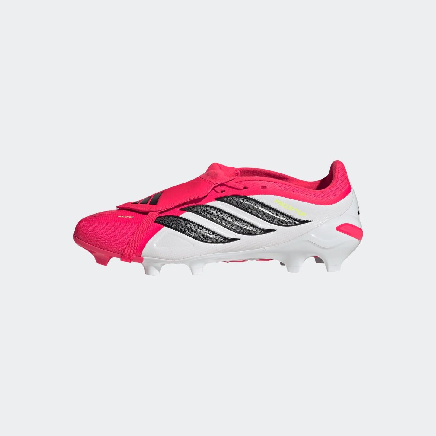 adidas Predator League Fold Over Tongue FG Firm Ground Mens Soccer Cleats Lucid Red Black