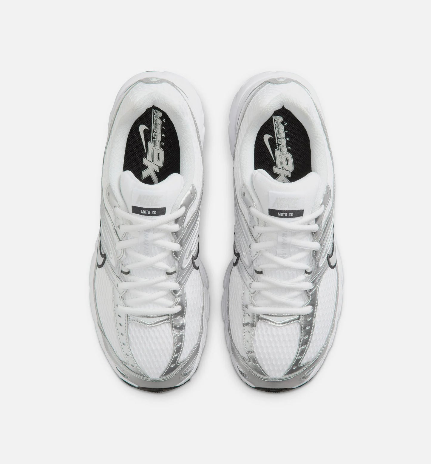 Air Max Moto 2K Womens Lifestyle Shoe White Photon Dust Metallic Silver Black
