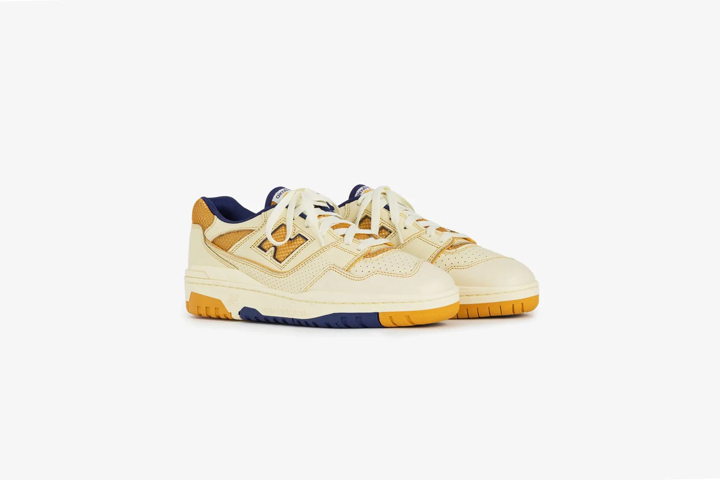 New Balance x Aime Leon Dore P550 Basketball Oxfords White Yellow
