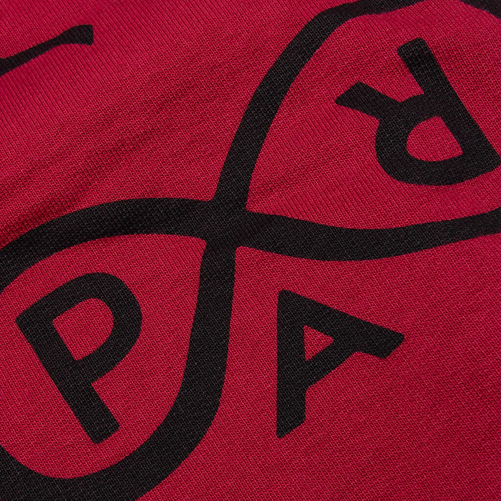 Snaked by a Horse Crewneck Sweatshirt Beet Red