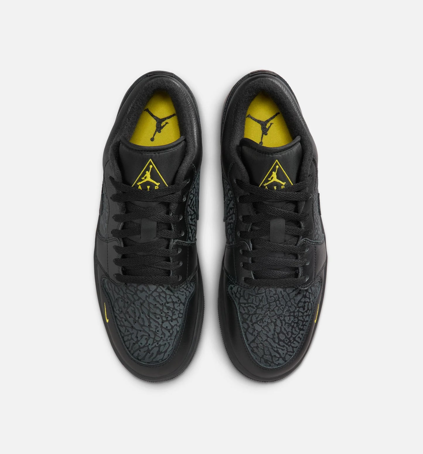 Air Jordan 1 Low SE Mens Lifestyle Shoe Black Anthracite Tour Yellow