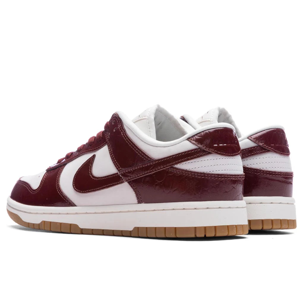 Womens Dunk Low LX Team Red Croc Phantom Dark Team Red Sail