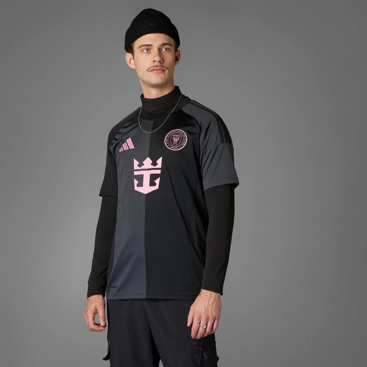 adidas Mens Inter Miami CF Away Jersey 25 26 Black