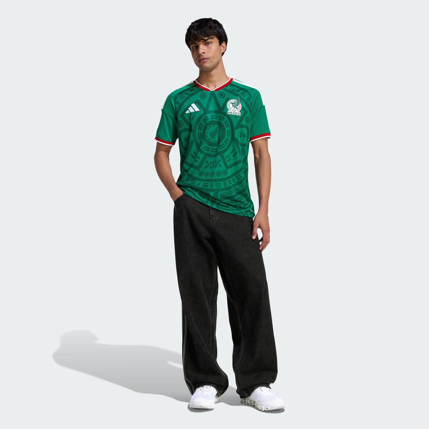 adidas Mexico Home Mens Soccer Jersey 26 Green