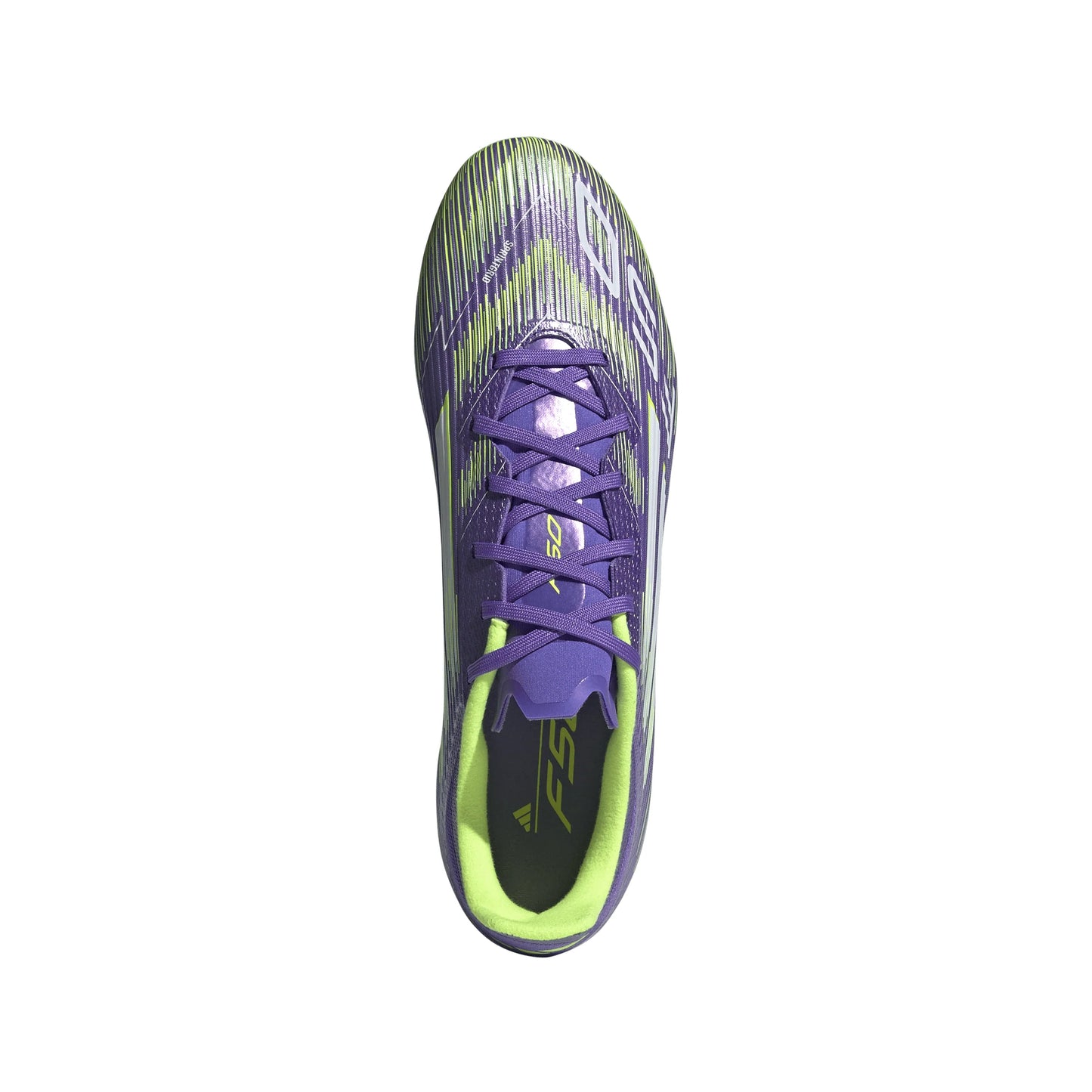 adidas F50 League Firm Multi Ground Soccer Cleats Purple White Lemon