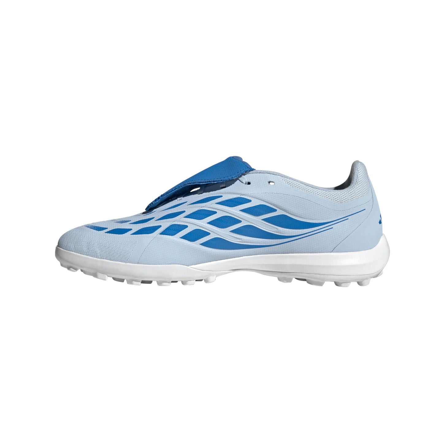 adidas Predator League Fold Over Tongue TF Turf Mens Soccer Cleats Sky Blue Yellow