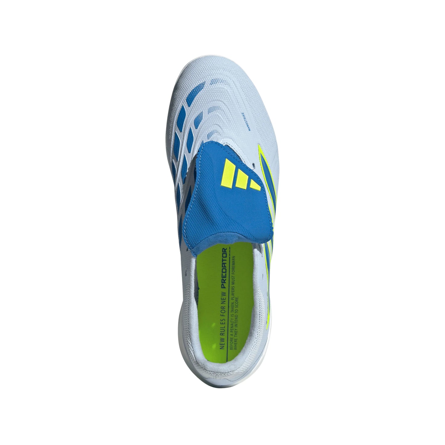 adidas Predator League Fold Over Tongue TF Turf Mens Soccer Cleats Sky Blue Yellow