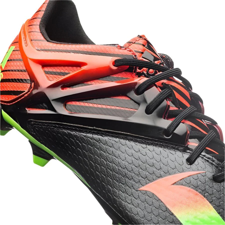 adidas Messi 151 FG AG Multi Ground Youth Soccer Cleats Black Solar Green Solar Red