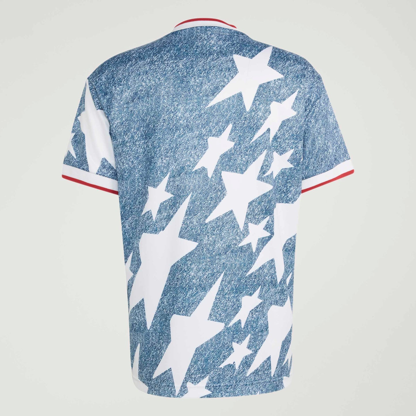 adidas Denim Graphic Soccer Jersey White Blue