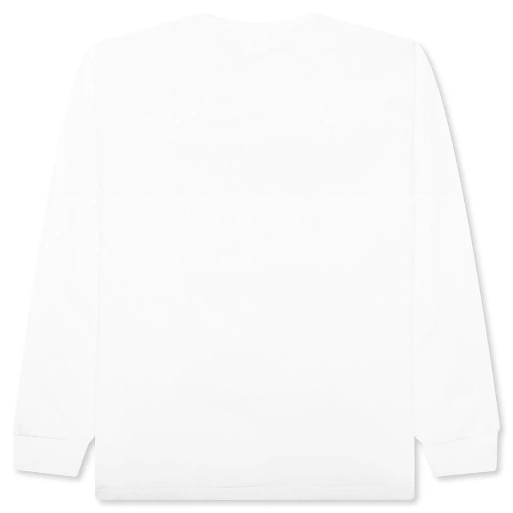 Abc Camo Japanese Letters L S Tee White Blue