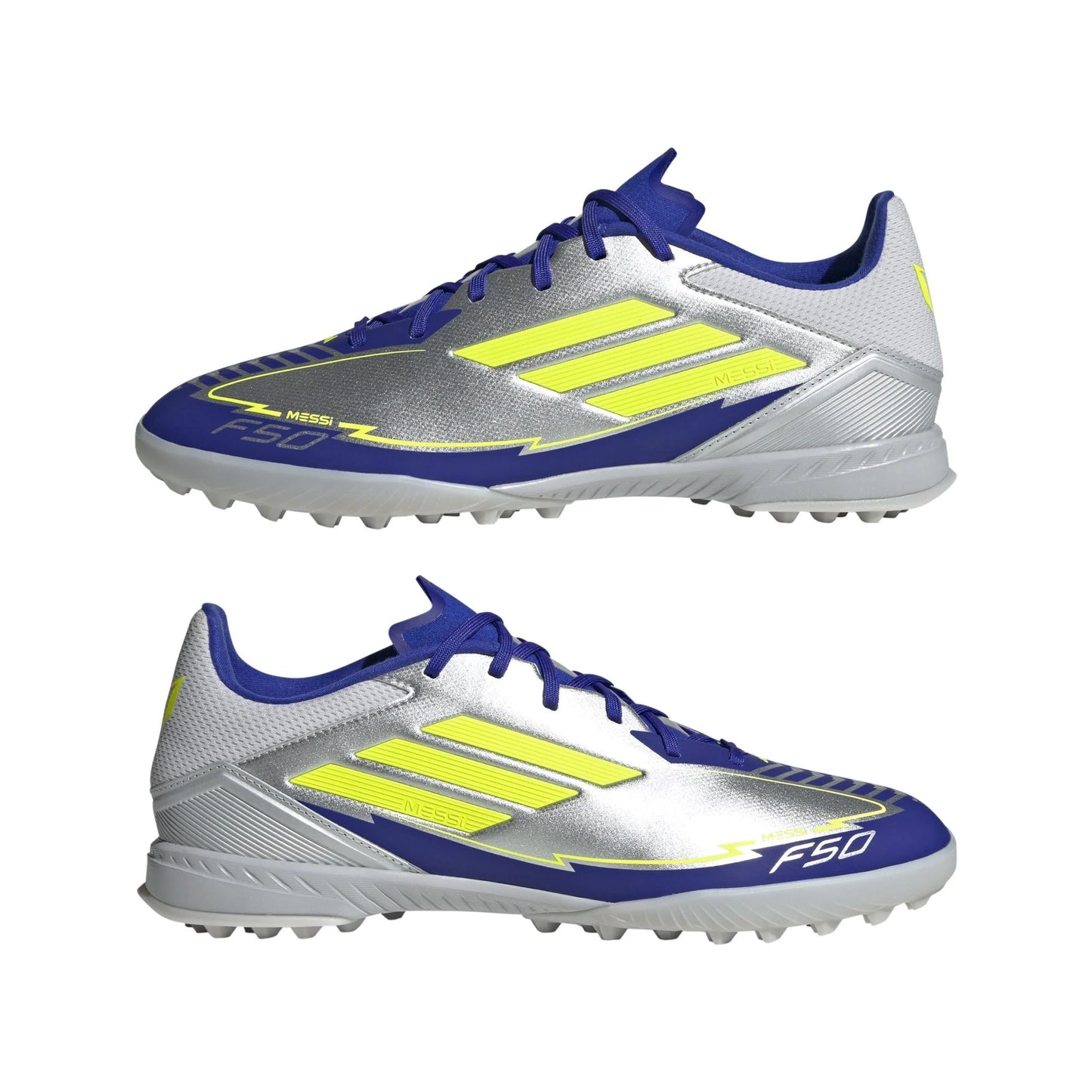 adidas F50 League Messi Turf Boots Silver