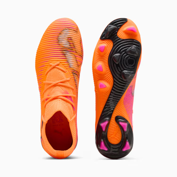 PUMA Future 8 Match FG AG Mens Soccer Cleats Orange Black