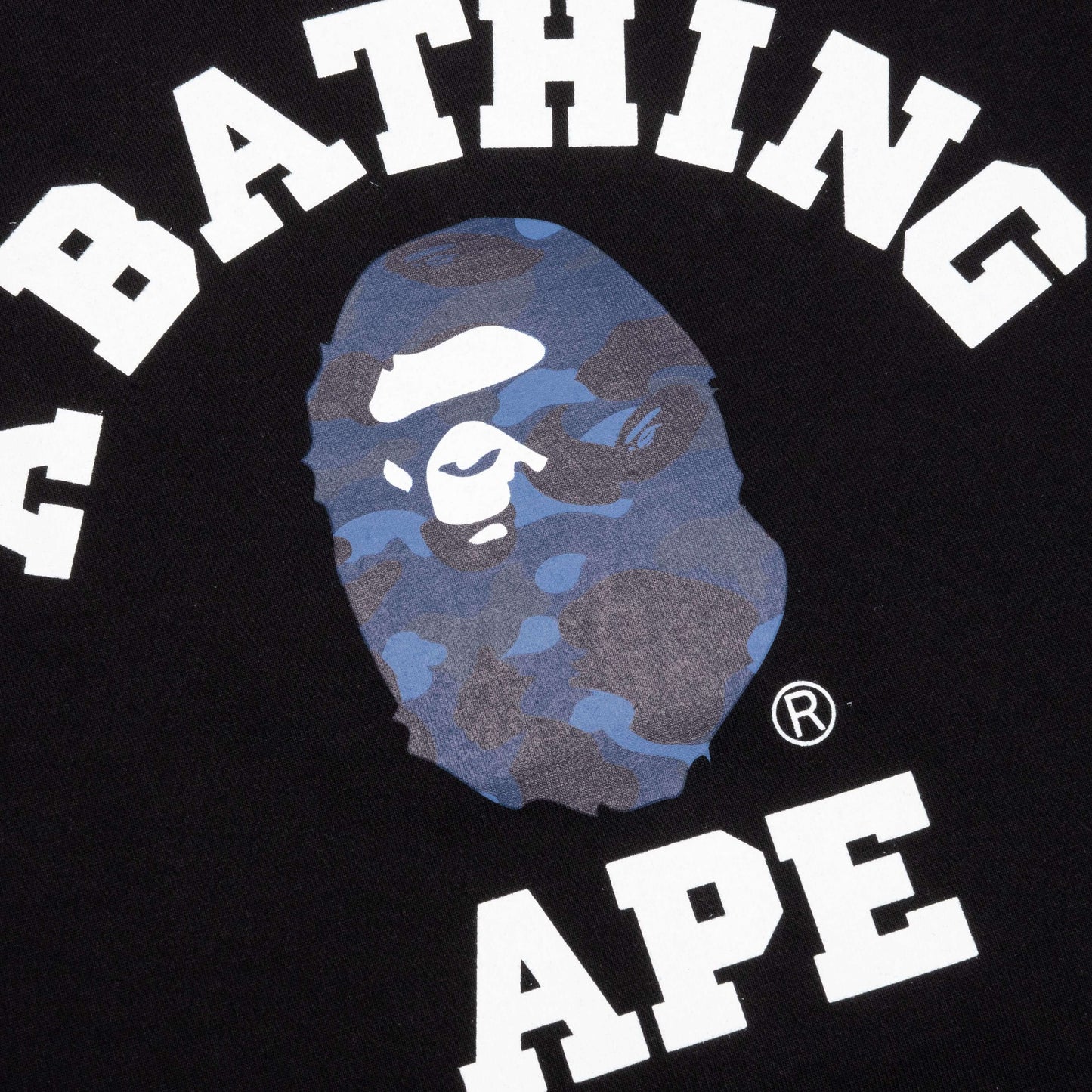 Color Camo College Tee Black Navy