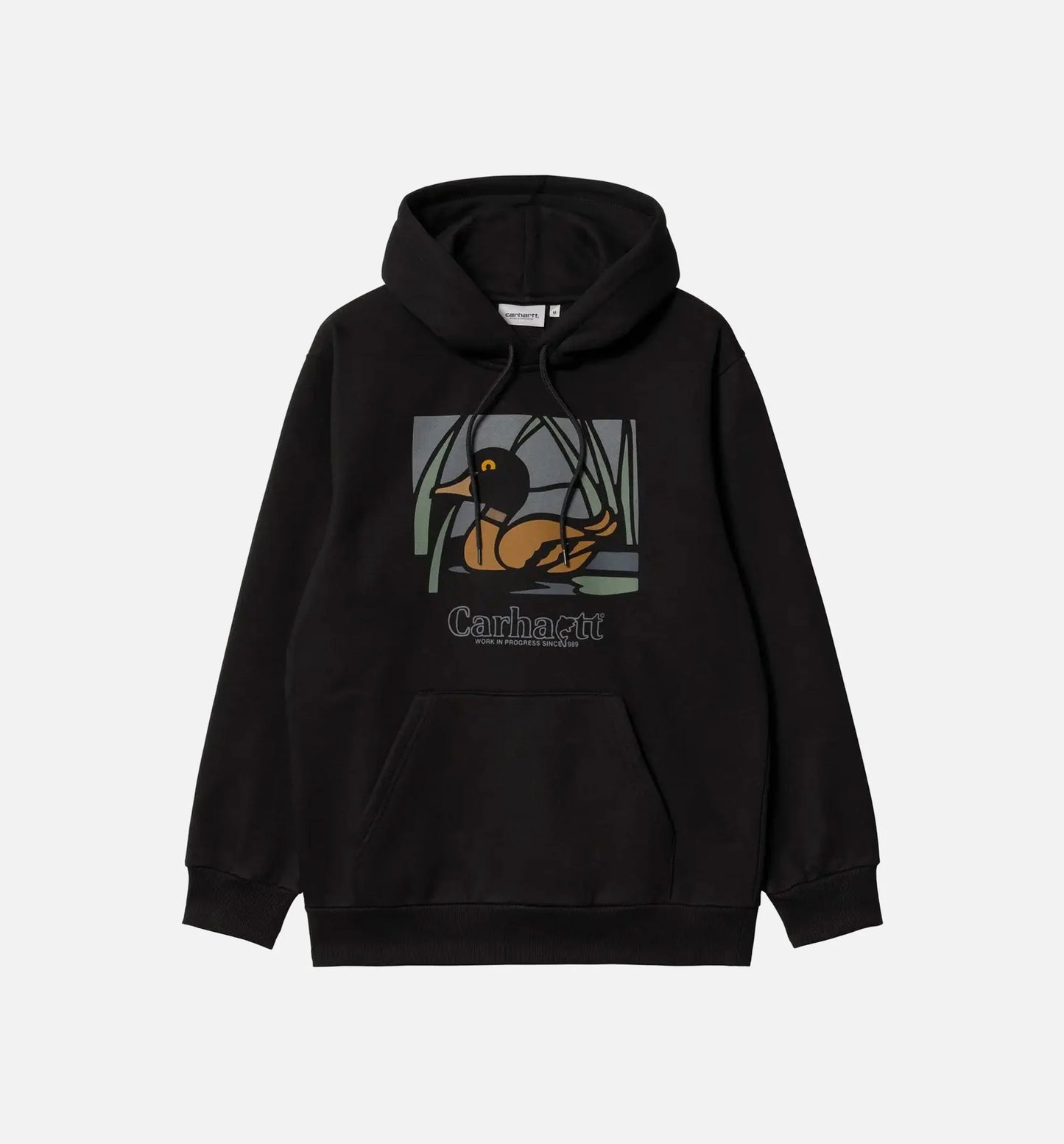 Hooded Duck Pond Mens Hoodie Black