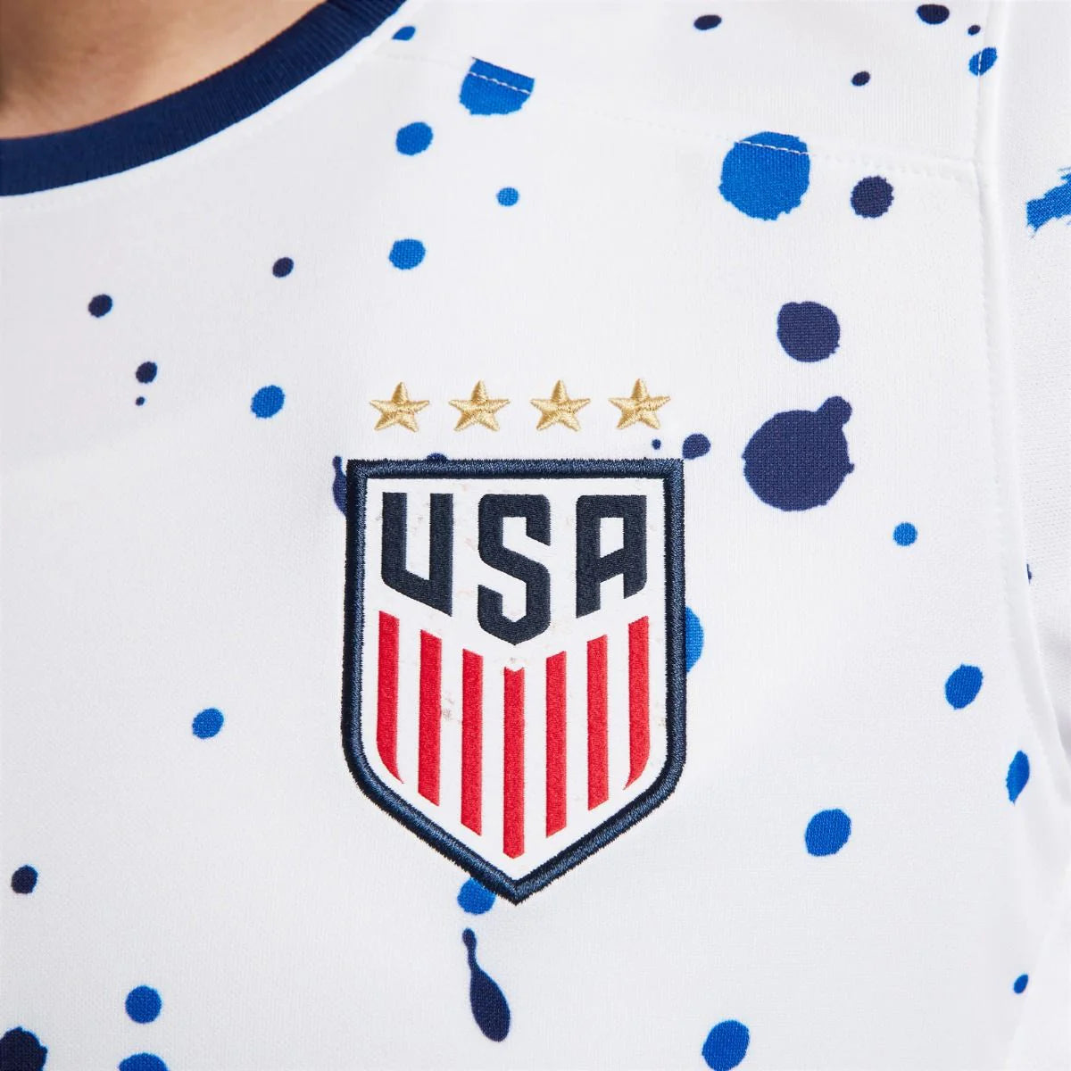 Nike USWNT 2023 Stadium Away Womens Jersey White Navy Gold