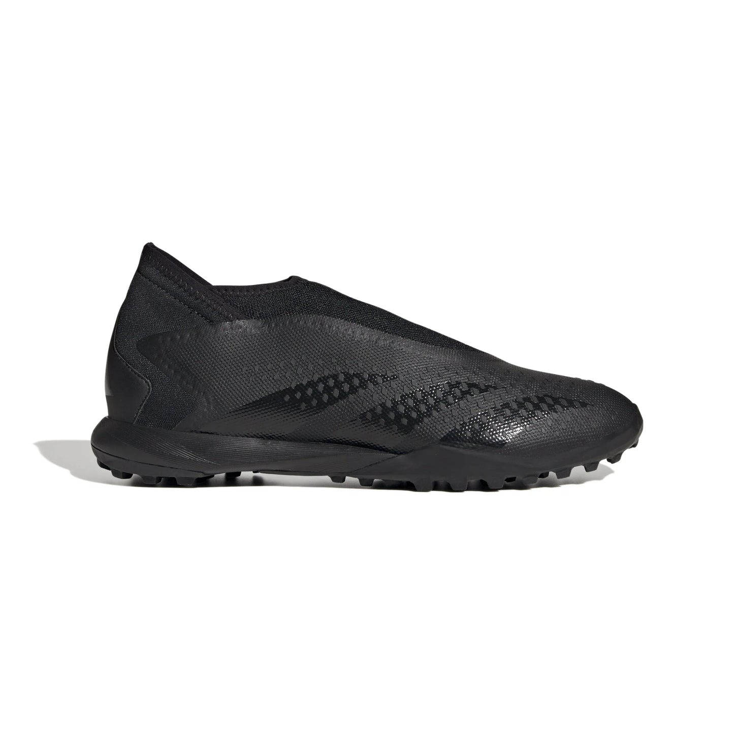 adidas Predator Accuracy3 Laceless Turf Soccer Cleats Black Black White