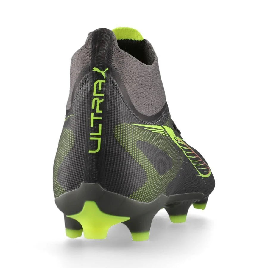 PUMA 5 Match FG AG Womens Firm Multi Ground Soccer Cleats Matte Aged Silver Yellow Alert Aged Silver