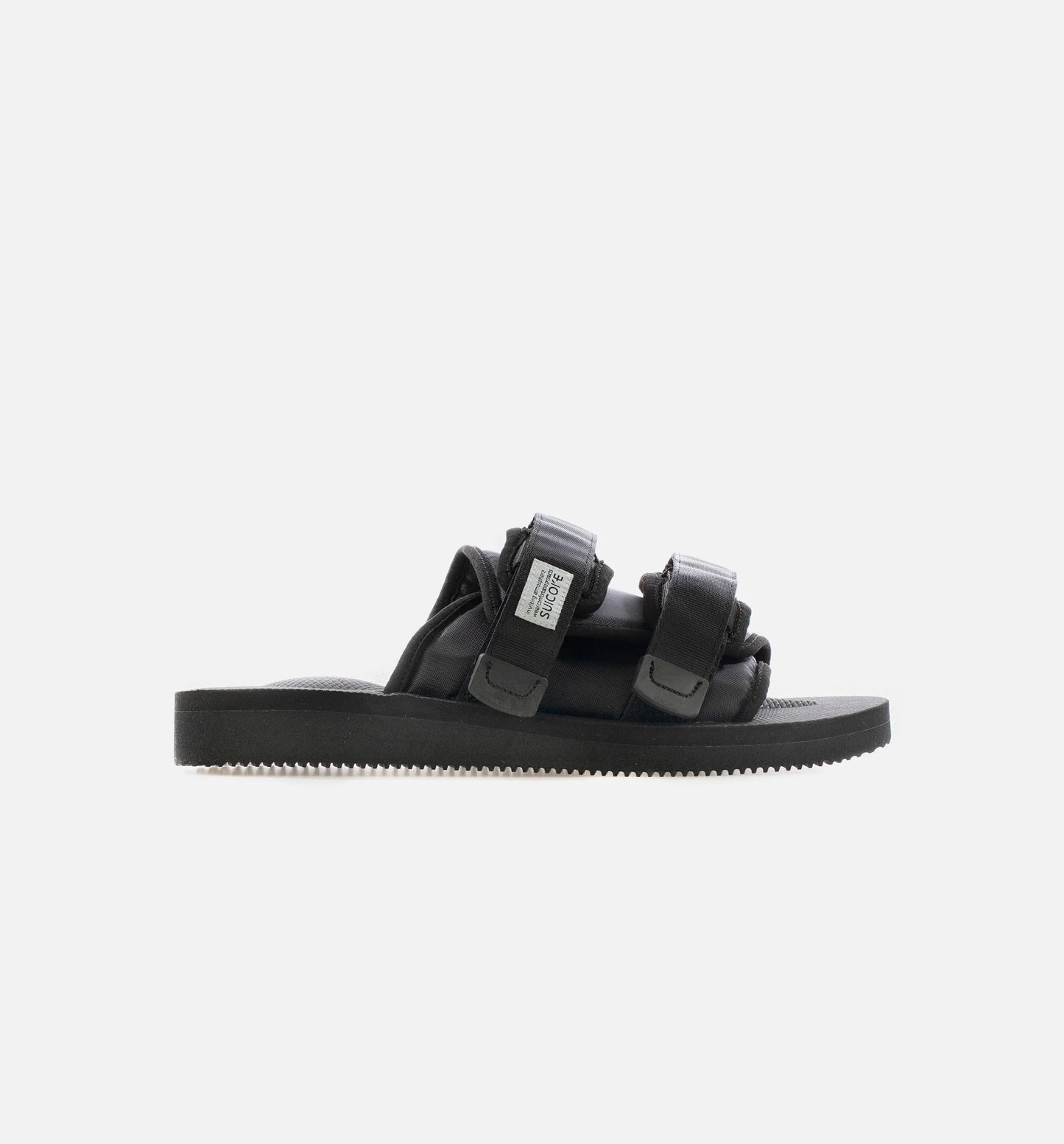 Double Strap Moto Cab Mens Lifestyle Slide Sandal Black